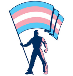 Transgender Pride Flag Bearer