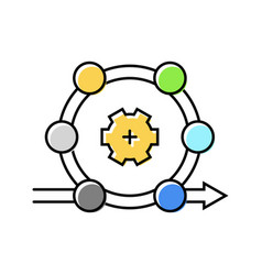 Agile Methodology Analyst Color Icon