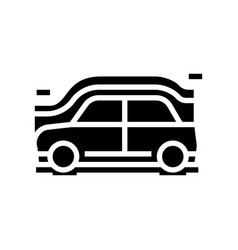 Car Aerodynamics Test Glyph Icon