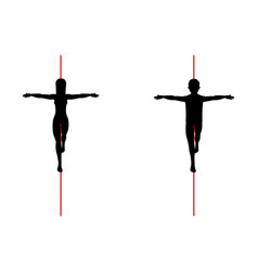 Man And Woman Tightrope Walkers Silhouette Art