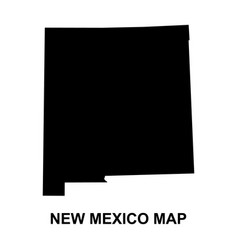 New Mexico Map United States Of America Flat