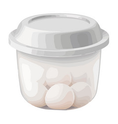 Transparent Plastic Container Holds Eggs