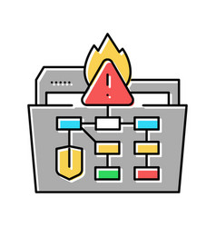 Crisis Management Plan Color Icon