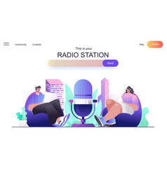 Radio Station Web Concept For Landing Page