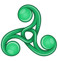 Knotted Triskelion Symbol Design