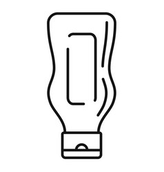 Mustard Bottle Icon Outline Style