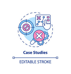 Case Studies Multi Color Concept Icon