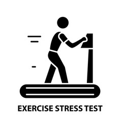 Exercise Stress Test Icon Black Sign