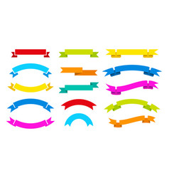 Color Ribbons Set Decorative Paper Banner Scroll