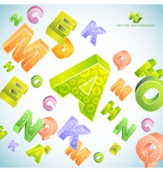 Letters abstract background Royalty Free Vector Image