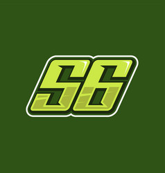 Racing Number 56 Logo Design