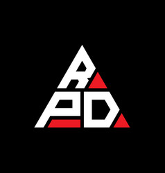 Rpd Triangle Letter Logo Design With Triangle