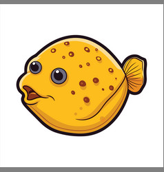 Flounder Cute Funny Cartoon Kawaii Clipart