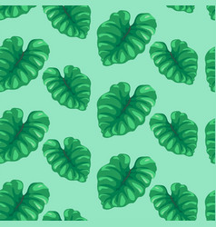 Tropical Leaves And Branches Seamless Pattern