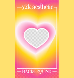 Aura Acid Heart Y2k Stories Template Stock