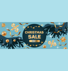 Horizontal Banner For Christmas Sale Spruce