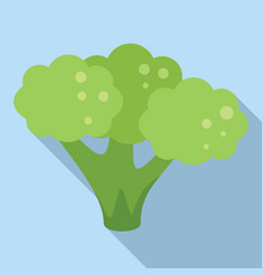 Broccoli Head Icon Flat Vegetable Cabbage