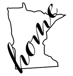 Minnesota Home State Outline