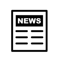 News Article Icon Or Newsletter Symbol