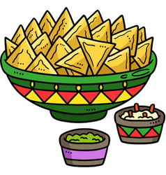 Cinco De Mayo Quesadillas Nachos Cartoon Clipart