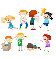 Children play pass the parcel Royalty Free Vector Image