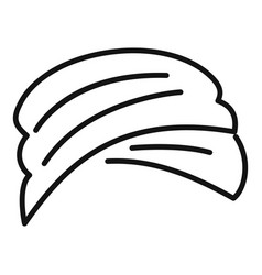 Islam Turban Icon Outline Covering Culture