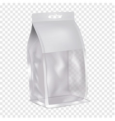 Paper Bag With Clear Plastic Window And Euro Slot