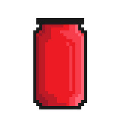 Pixel Icon Aluminum Can For Soft Drinks Storing