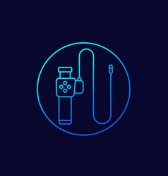 Endoscope Colonoscopy Line Icon