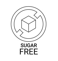 Sugar Free Icon Cube Refined Sign No