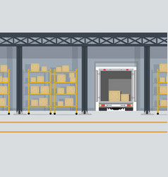 A Large Warehouse With Goods For The Delivery