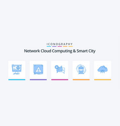 Network Cloud Computing And Smart City Blue 5