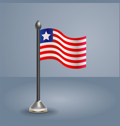 State Table Flag Of Liberia