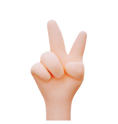 Victory Gesture Gesture Hand Of Cartoon Character