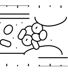 Clot Blood Vessel Vein Line Icon