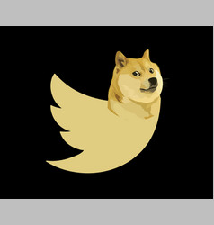 Dogecoin Twitter Logo Crypto Currency Social Media