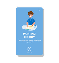 Painting Kid Boy