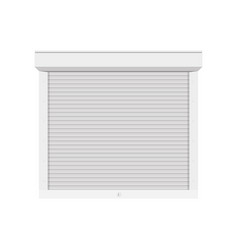 Realistic Window Roller Shutters Front View