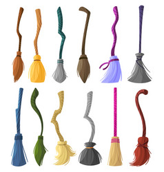 Witch Brooms Magic Halloween Broomstick Wizard