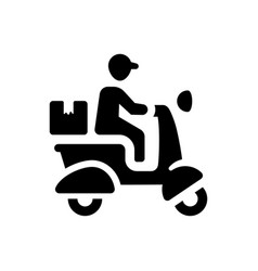 Motorbike Delivery Icon