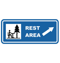 Rest Area Road Sign