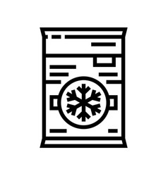 Instant Cold Compress First Aid Line Icon