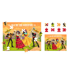 Jigsaw Puzzle Game Dia De Los Muertos Characters