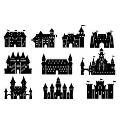 Castle Silhouettes Royal Tower Exterior Medieval