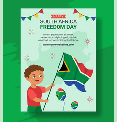 Happy South Africa Freedom Day Vertical Poster