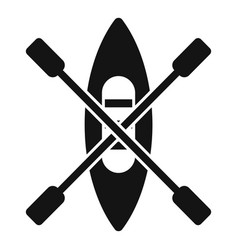 Kayak Boat Icon Simple Campsite Holiday