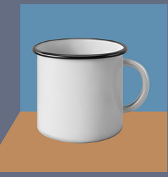 Metal Enamel Mug Good Old Times Mock Up