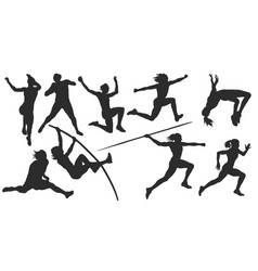 Women Athletics Sport Silhouettes