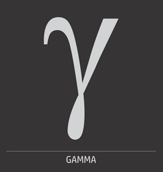 Gamma Greek Letter Icon