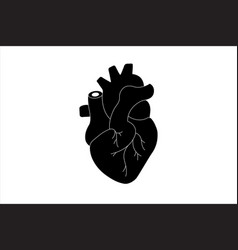 Human Heart Icon Black